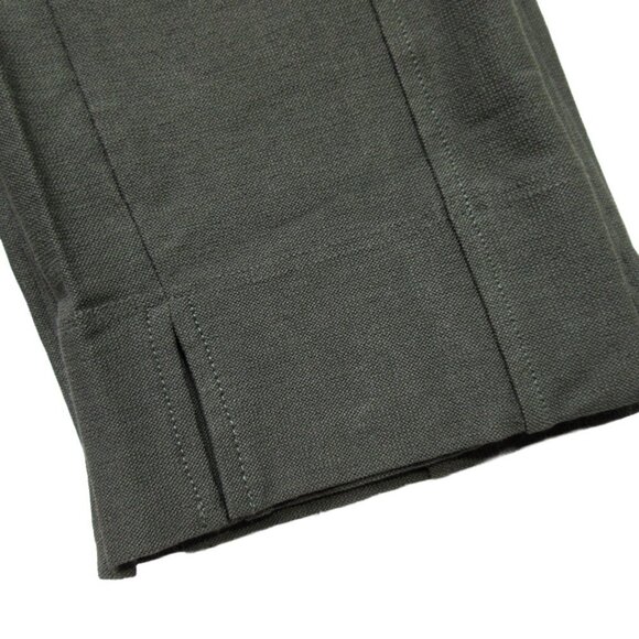 NWT Eileen Fisher Slim in Oregano Green Seamed Washable Crepe Pants 2XS XXS - Picture 6 of 7